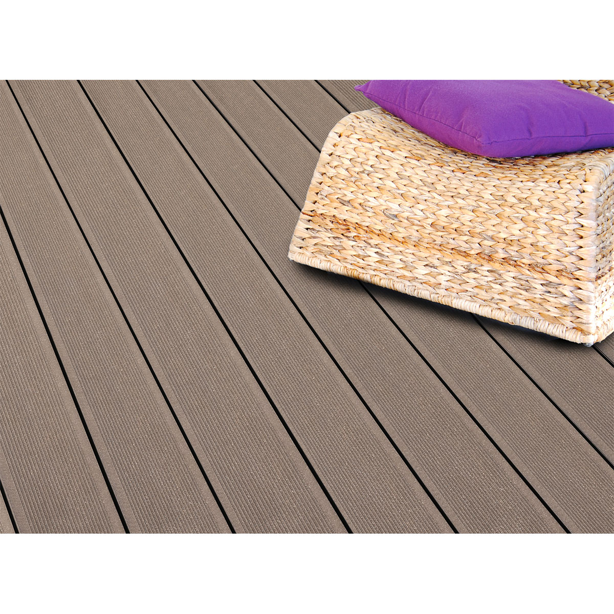 Kovalex WPC-Terrassenpaket matt braun 300 x 390 cm Bild 2