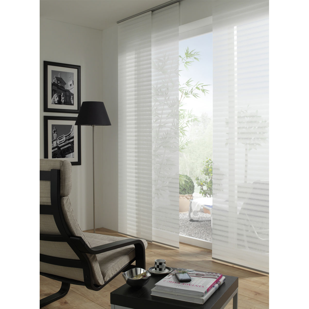 Gardinia Flächenvorhang Flame 300 x 60 cm weiß Bild 2