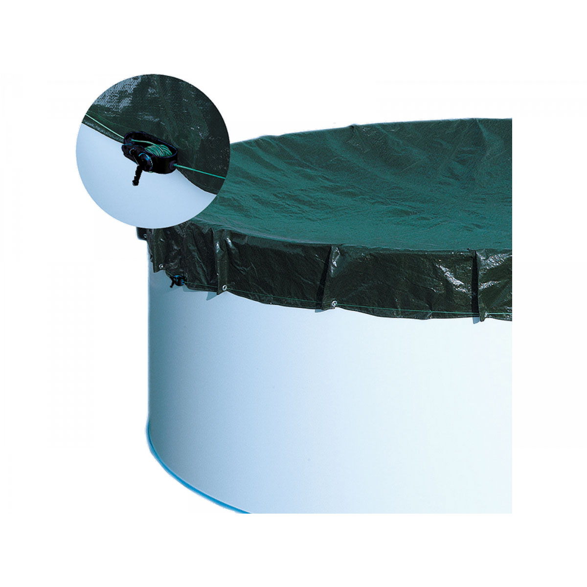 Abdeckplane für Oval-/Achtform-Pools bis 730 x 375 cm