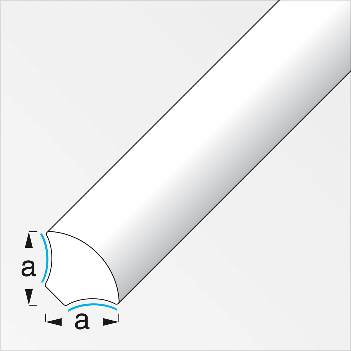 MyTool Viertelkreis-Eckleiste selbstklebend 14 mm 1m eiche Bild 2