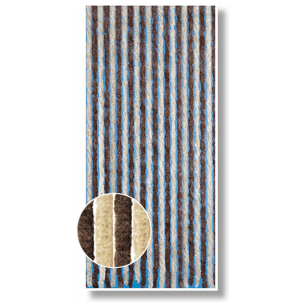 Deko-Vorhang Flauschi braun-beige Bild 2