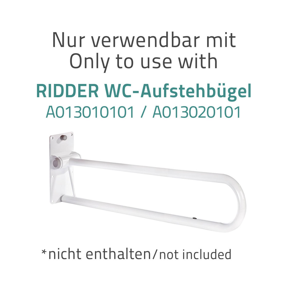 Ridder  WC-Papierhalter für WC-Aufstehbügel klappbar Bild 4