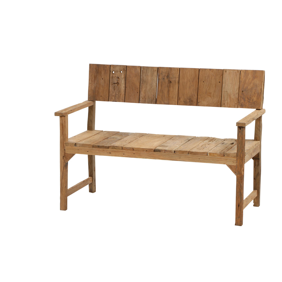 Bank „Loreo“ 2-Sitzer, 124x60x90 cm, Teakholz Bild 1