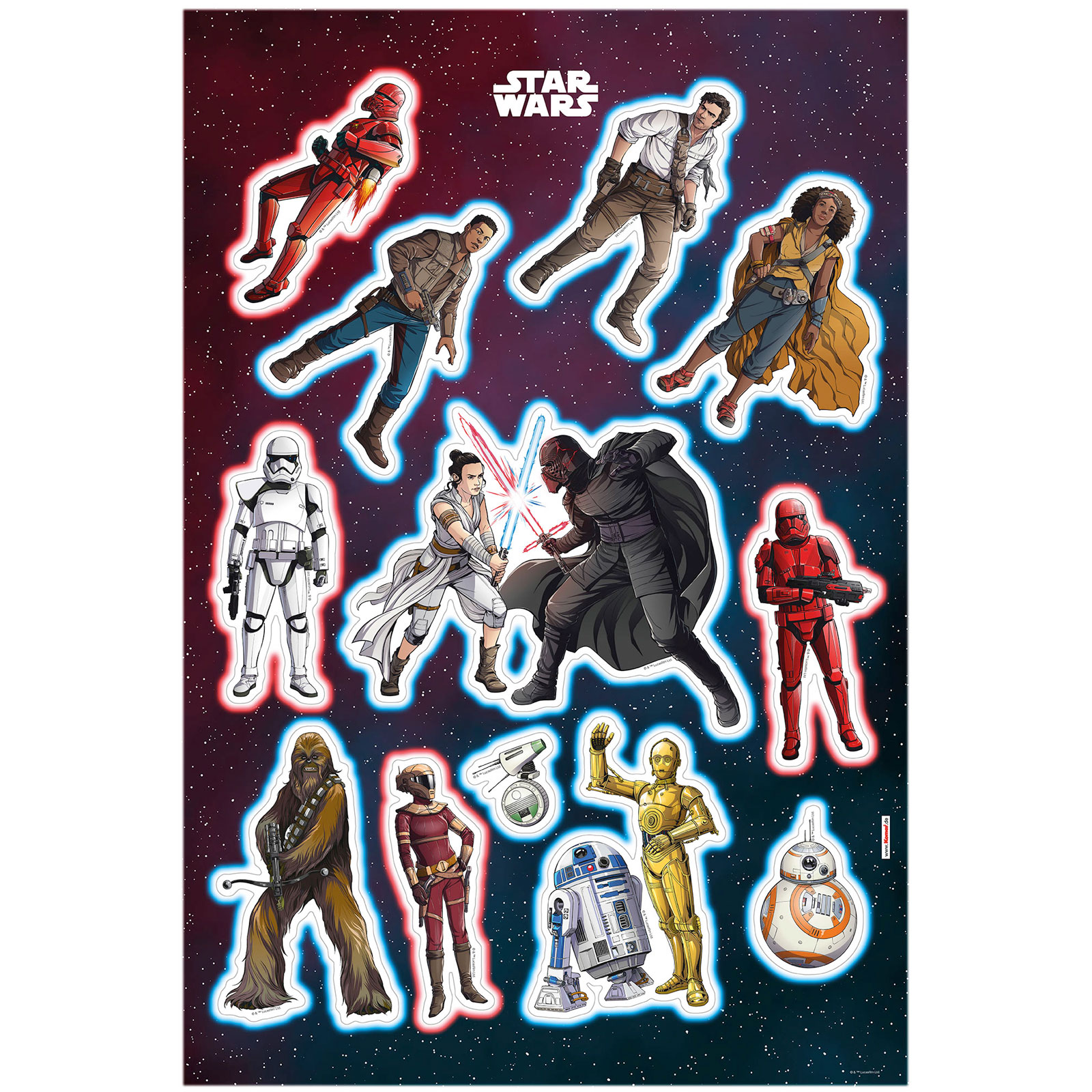Komar  Wandtattoo Star Wars Heroes Villains 50x70 cm Bild 2