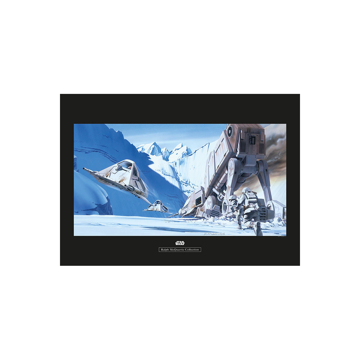 Komar  Wandbild Star Wars Classic Hoth Battle Snowspeeder 50x40 cm Bild 2