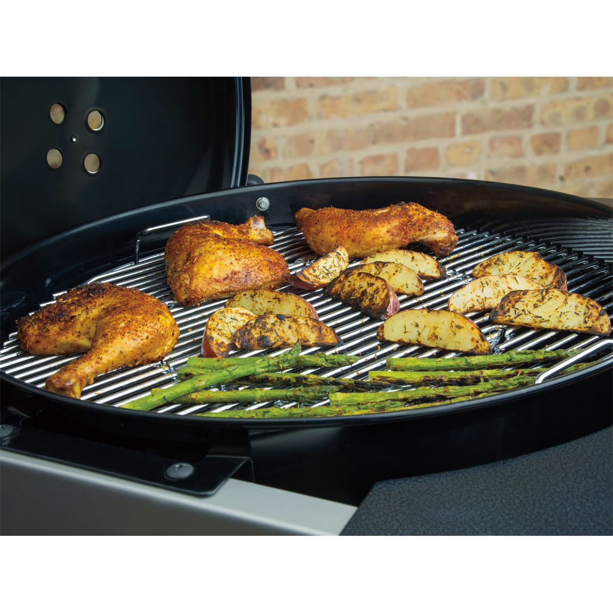 Weber Holzkohlegrill Performer Deluxe GBS 57 cm schwarz Bild 13