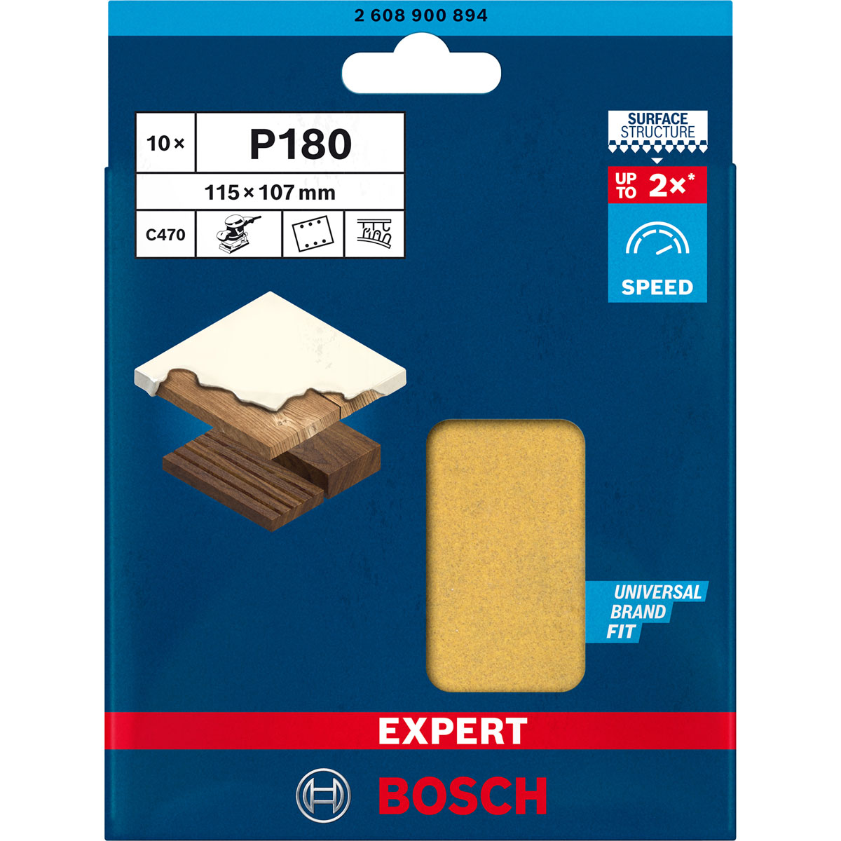 Bosch Professional  Schleifblatt C470 11,5 x 10,7 cm Bild 1