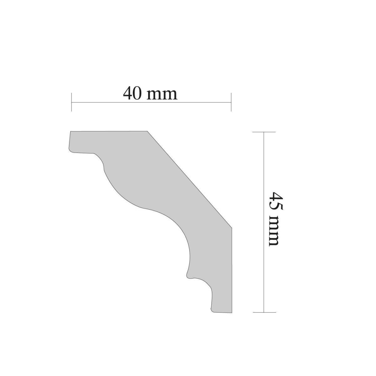 Zierleiste Sophie 2,0 m weiß Bild 2