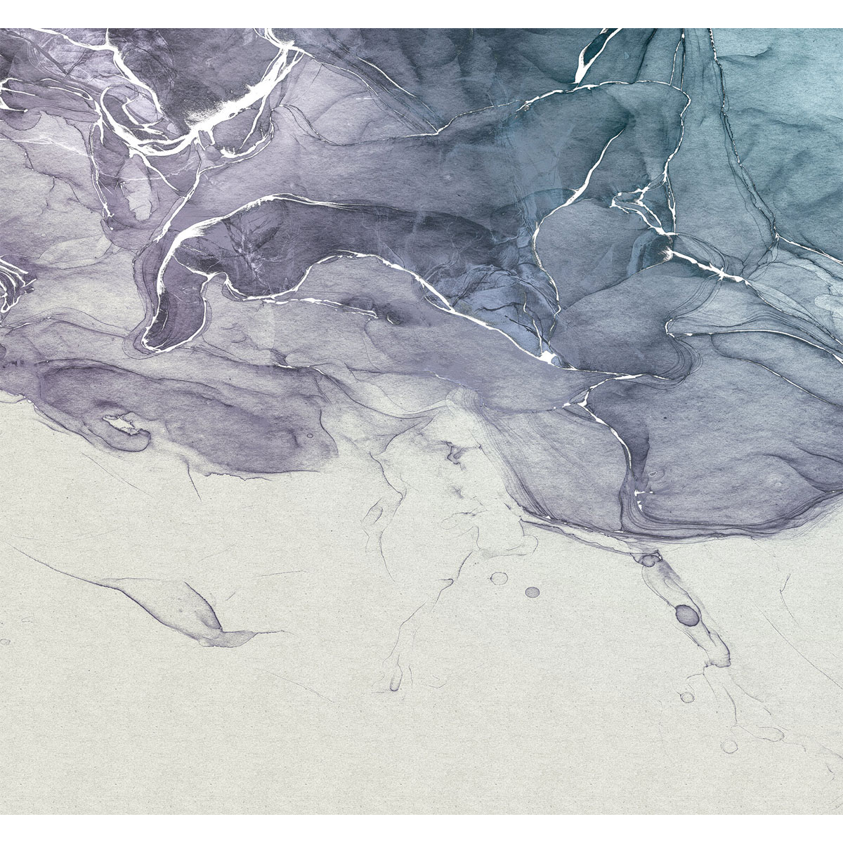 Komar  Vlies Fototapete Ink Blue Fluid 300x280 cm Bild 2