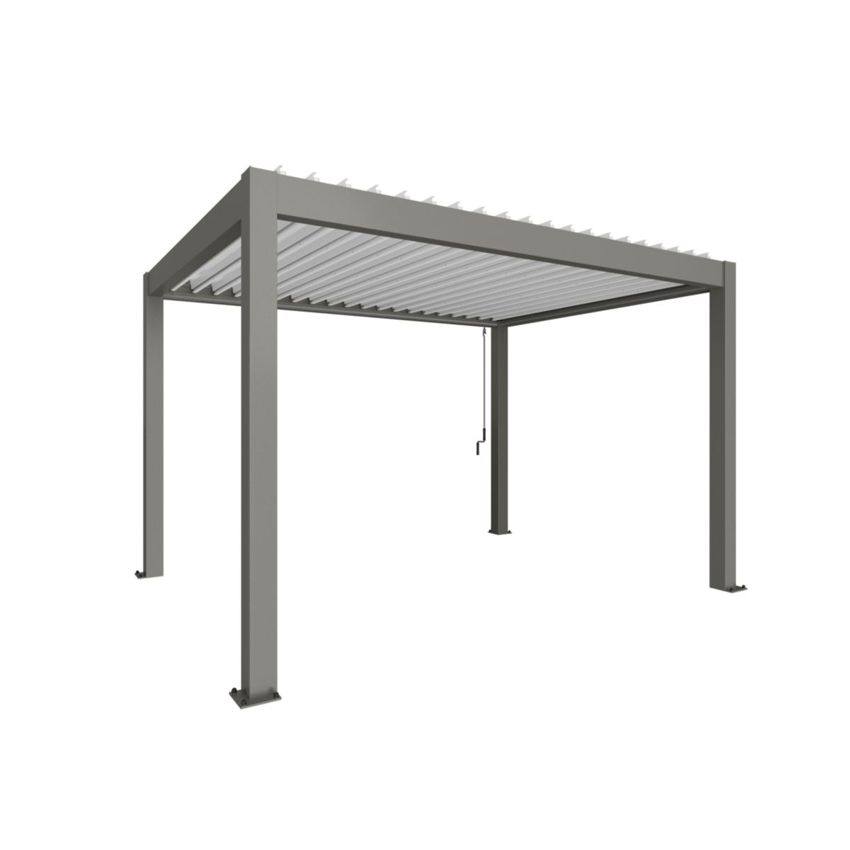 Biohort Pergola 404,5x 312x 264 cm quarzgrau/weiss