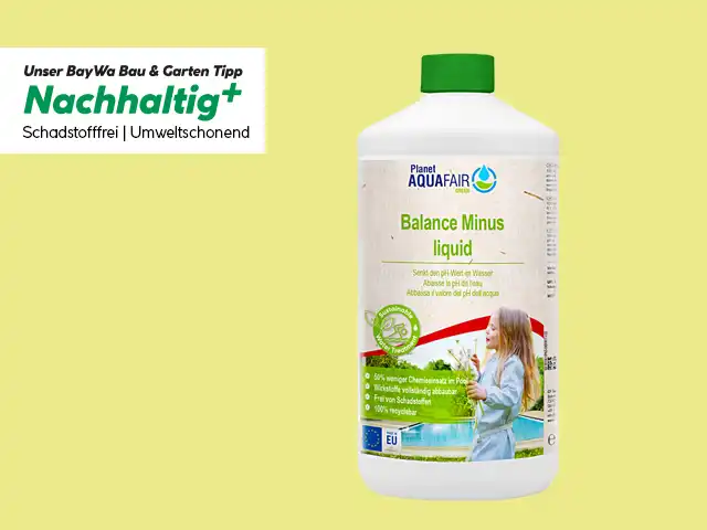 Die Produktverpackung des Artikels "Balance Minus liquid" von der Marke Planet Aquafair.