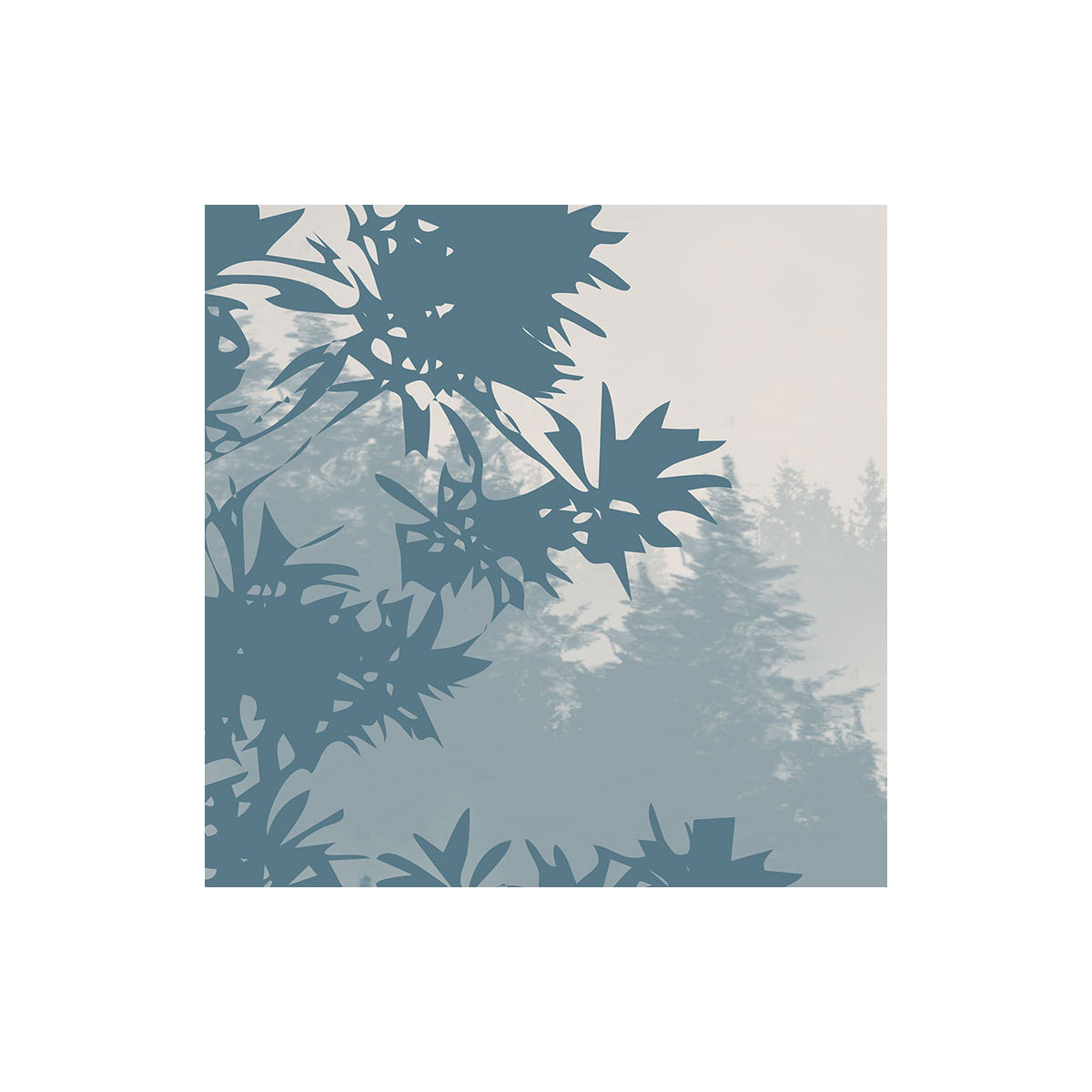 Komar  Selbstklebende Vlies Fototapete rund Blue Valley Durchmesser 125 cm Bild 5