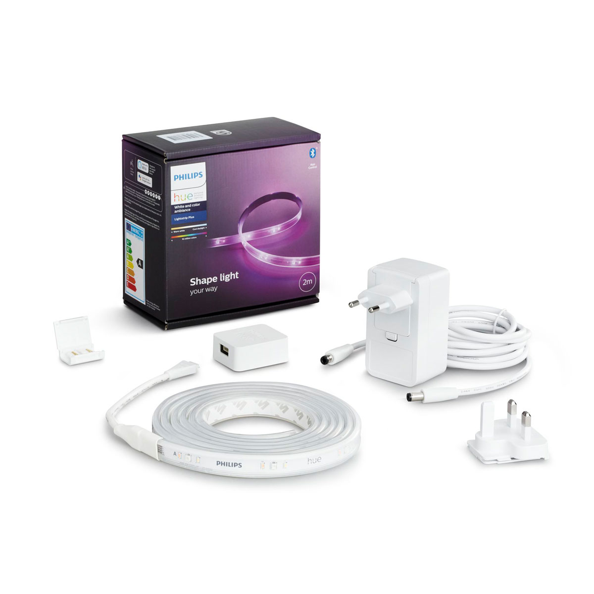 Philips Hue LED-Lichtband Lightstrip Plus Basis 2m weiß Bild 5