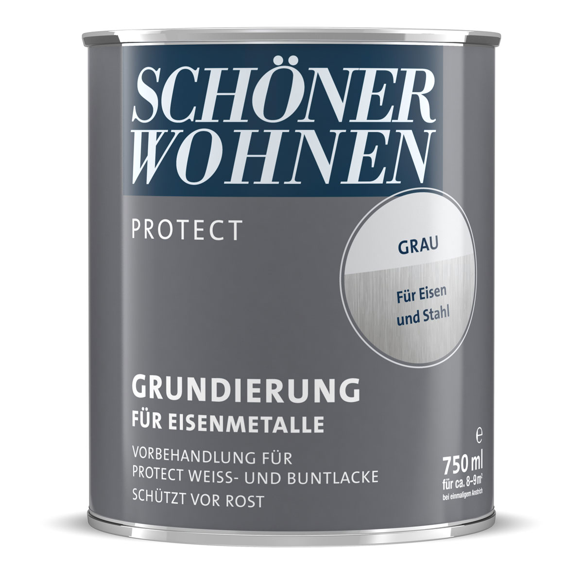 Schöner Wohnen Farbe Grundierung Protect für Eisenmetalle grau 750 ml