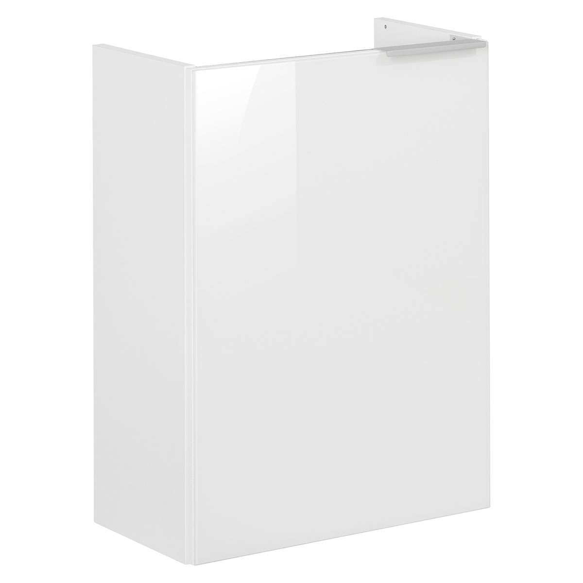 Fackelmann  Gäste-WC Waschtischunterschrank links SBC 440 x 600 x 243 mm weiß/lackiertes Glas Weiß