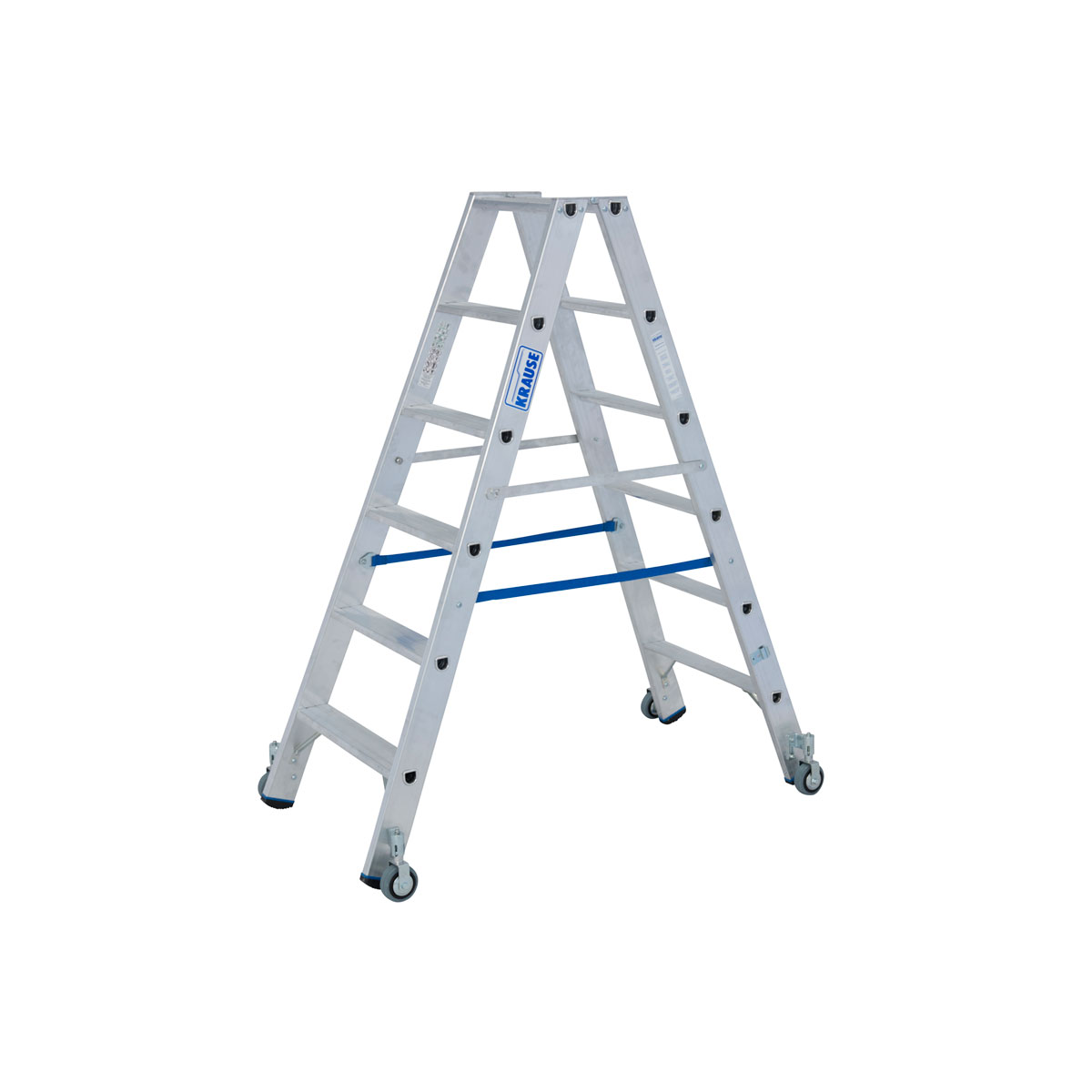 Krause STABILO STUFEN-DOPPELLEITER FAHRBAR 2 x 6 STUFEN