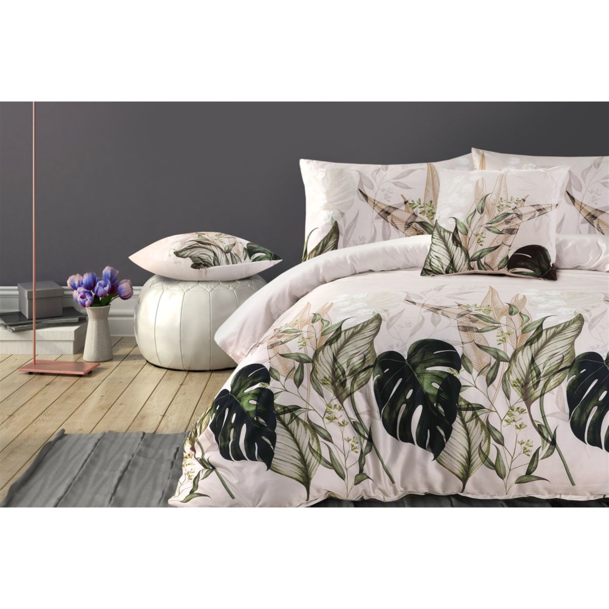 Bettwäsche Vayda 125-DE Multi / Beige 155cm x 220cm / 80cm x 80cm Bild 3