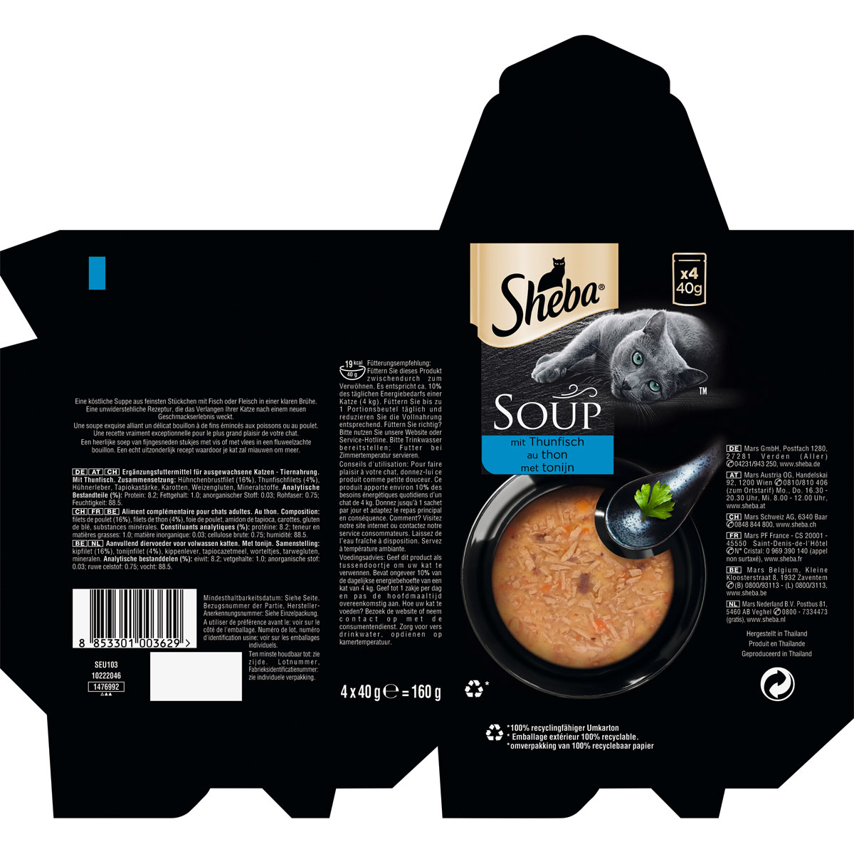 Sheba Katzensuppe mit Thunfisch 4 x 40 g Bild 3
