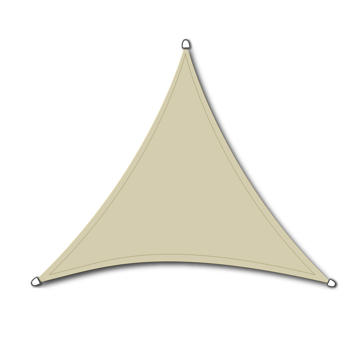 Siena Garden Dreieck-Sonnensegel Solino 360 x 360 x 360 cm weiß Bild 1
