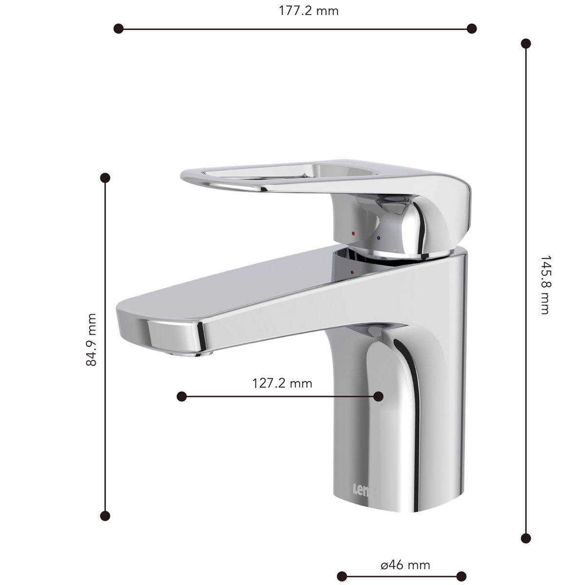Lenz  Waschtischarmatur INOA chrom Bild 3
