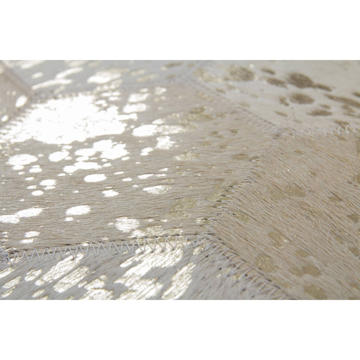 Lederteppich Spark 210 elfenbein/gold Bild 3