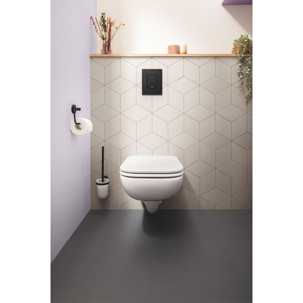 Grohe WC-Papierhalter matt schwarz Bild 3