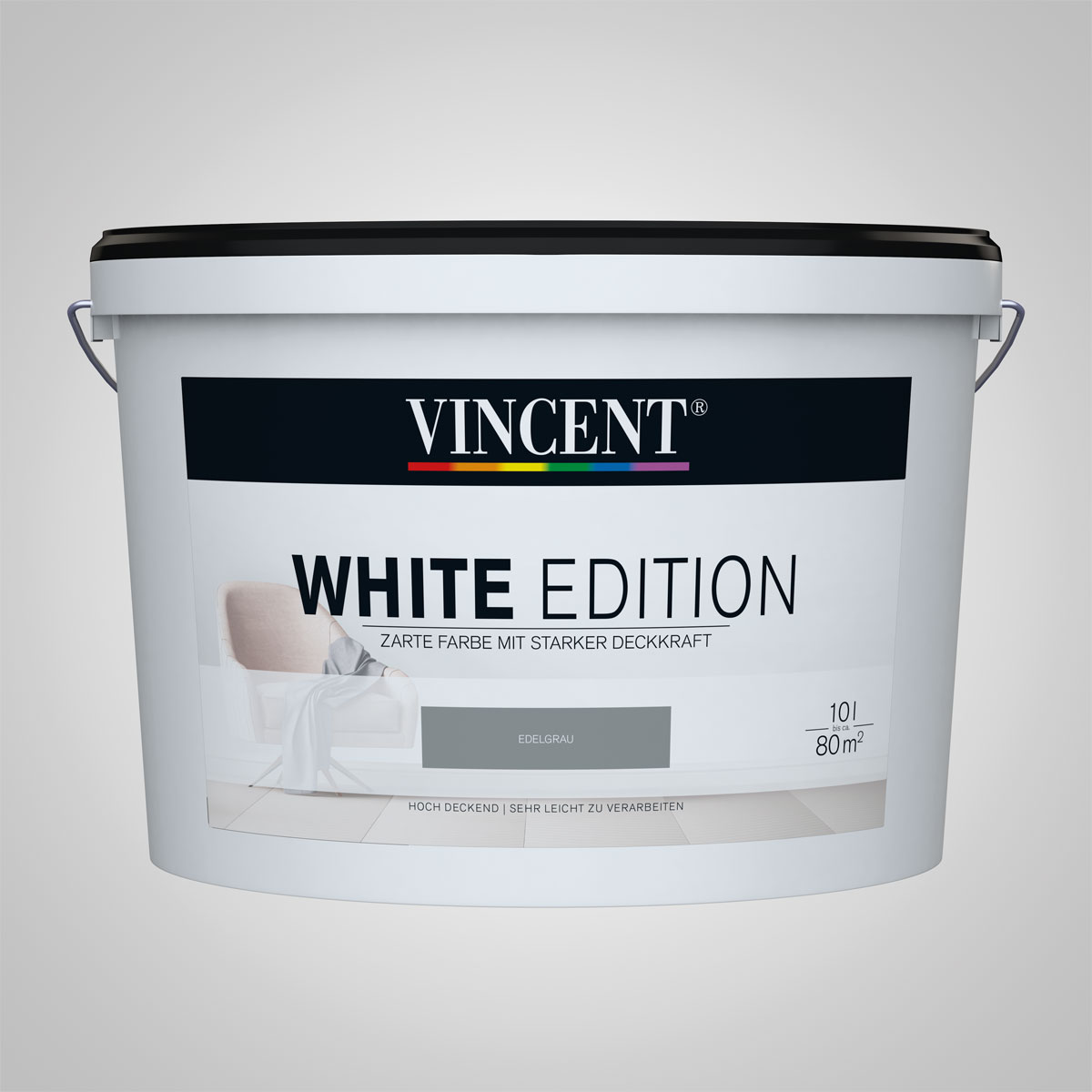 Vincent White Edition Edelgrau 10 L