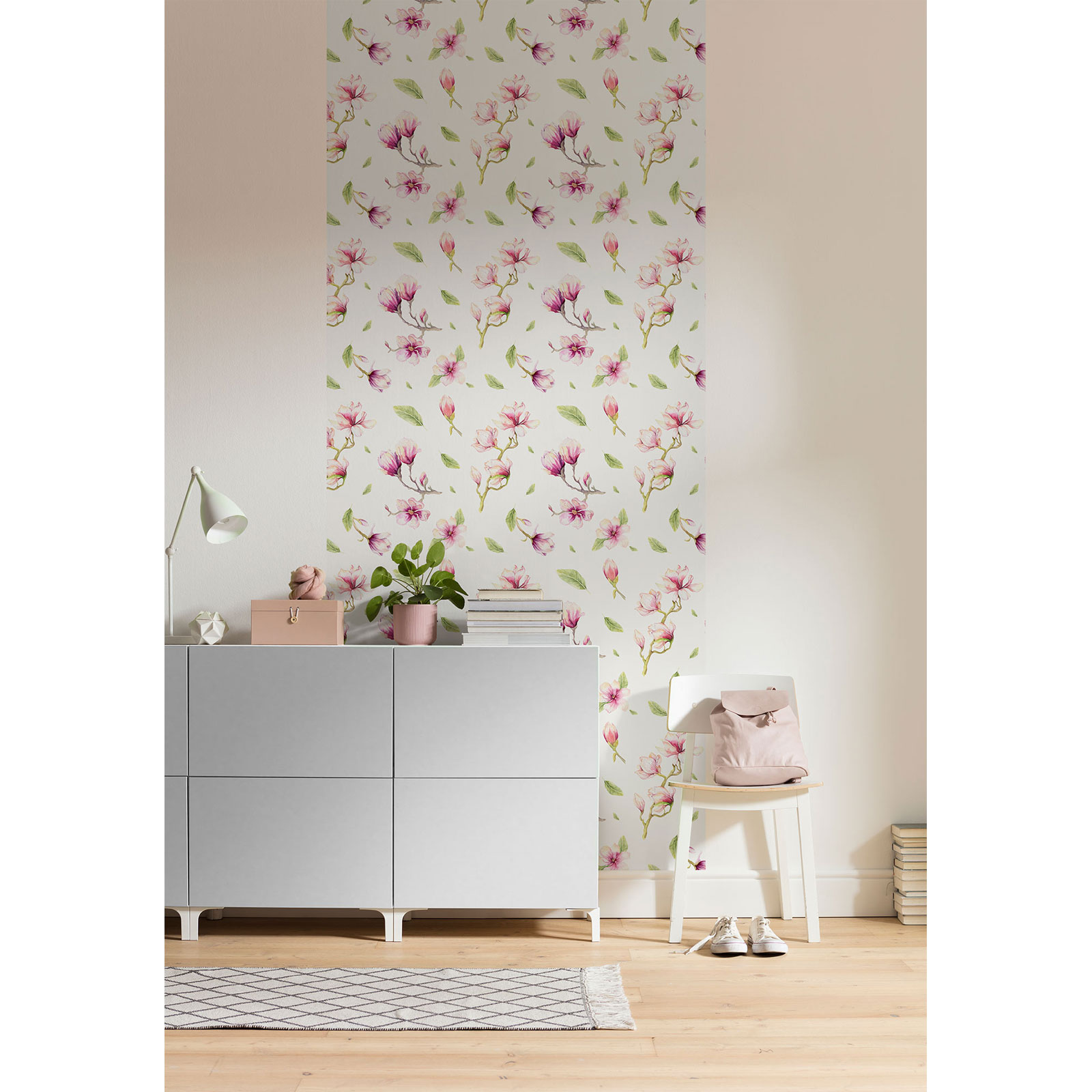 Komar  Vlies Fototapete Magnolia Rapport Panel 100x250 cm