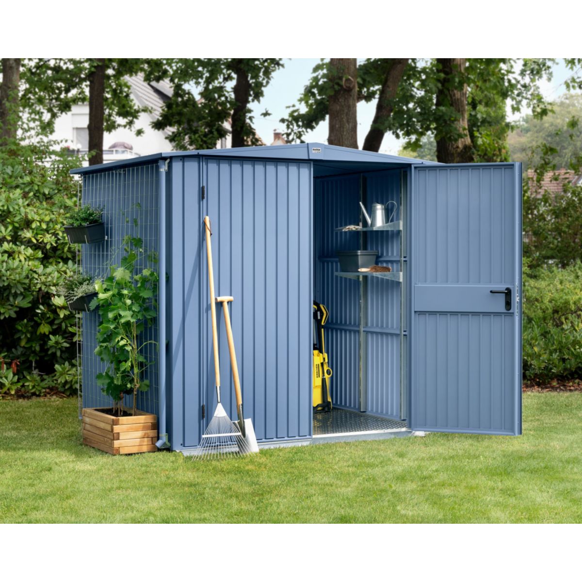 EcoStar  Gerätehaus Trend-STyp 2RAL5014 2 flg Bild 2