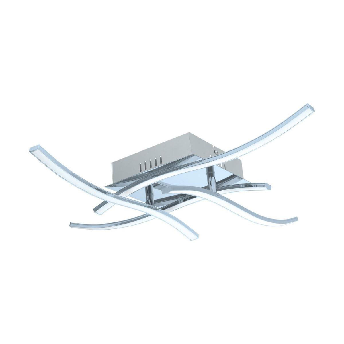 Eglo LED-Deckenleuchte Valmora chrom/weiß Bild 1