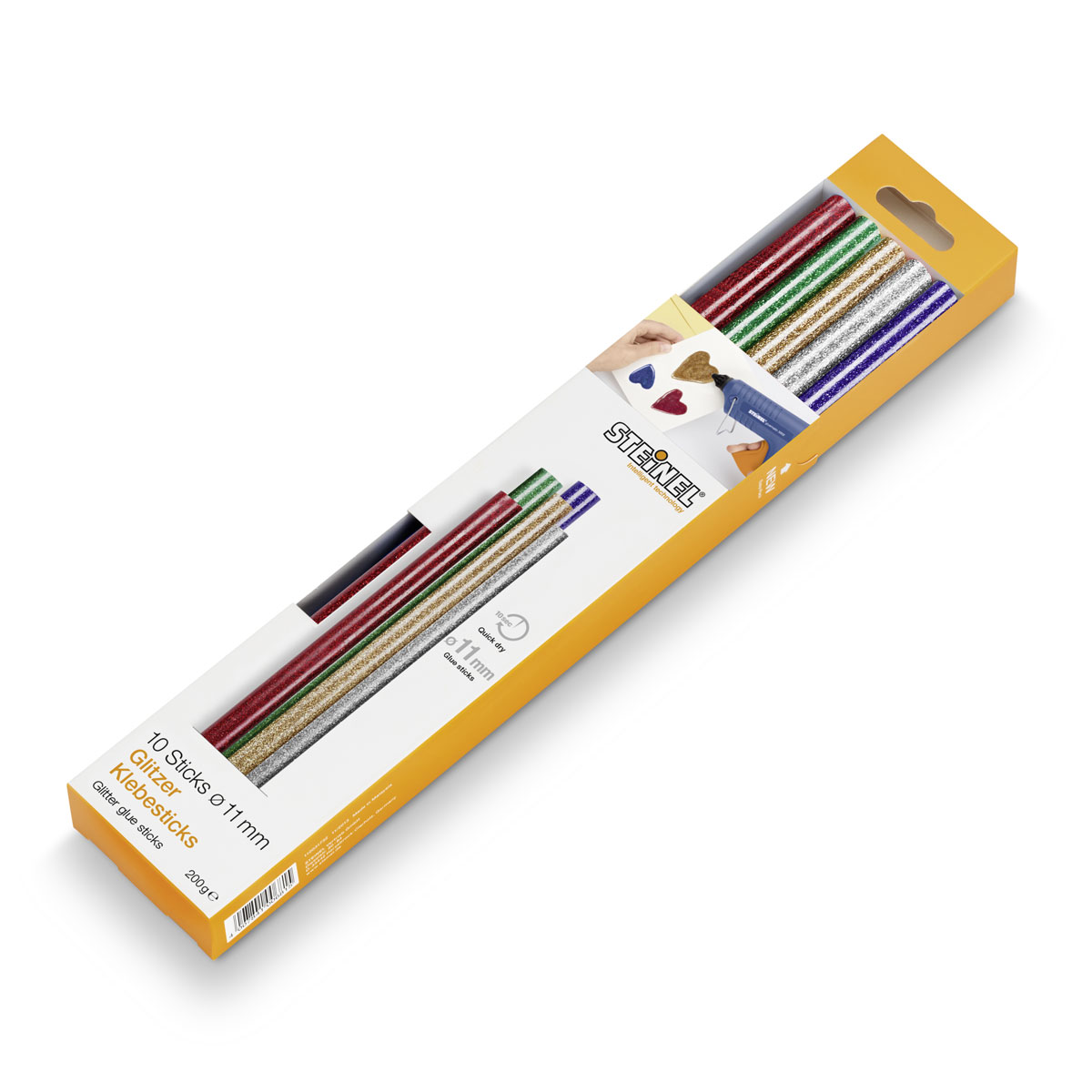 Steinel  Klebesticks Glitzer Durchmesser 11 mm 10 Stück 200g