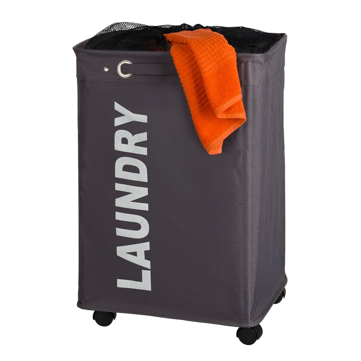 Wenko Wäschesammler Quadro grau 79 l Bild 5