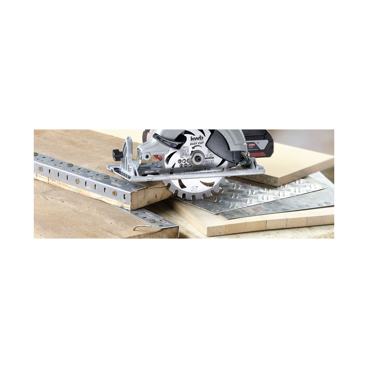 kwb  Dünnschnitt-Kreissägeblatt Easy Cut Durchmesser 215 x 30 mm Bild 4