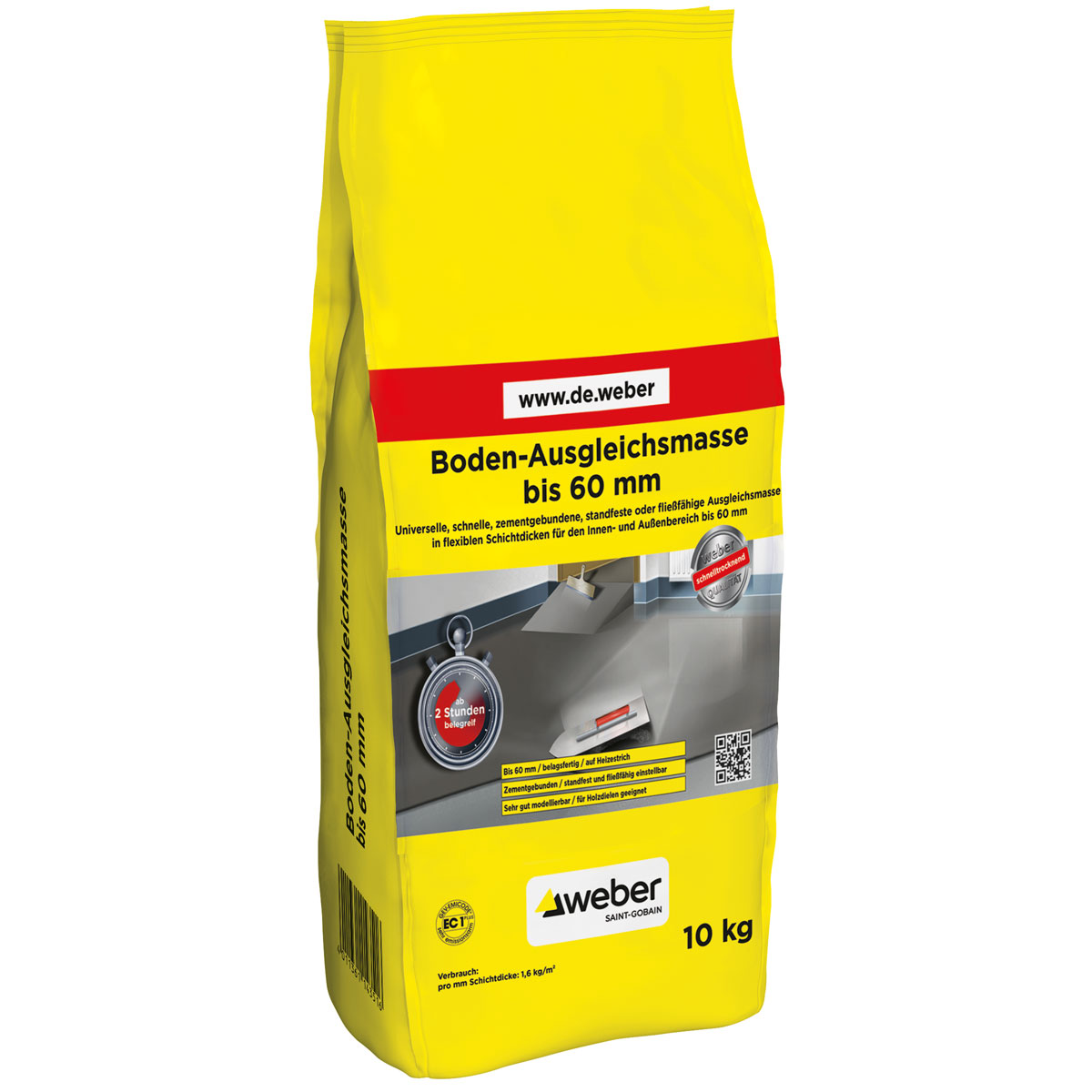 Weber  Bodenausgleichsmasse bis 60 mm 10 kg