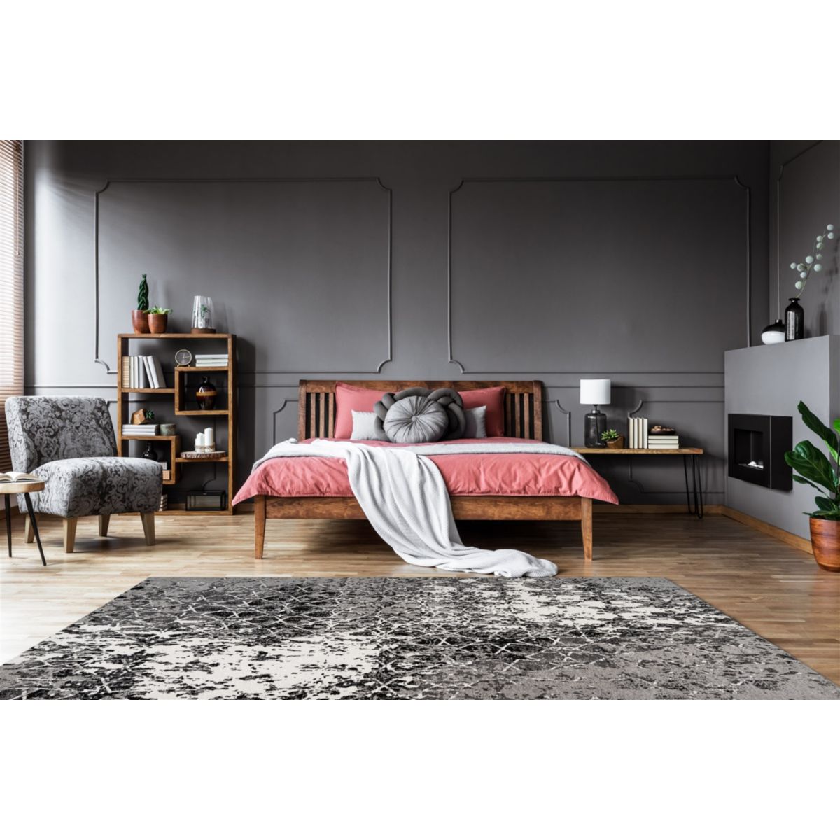 Jacquard-Teppich „Iglesia 100“, grau Bild 5