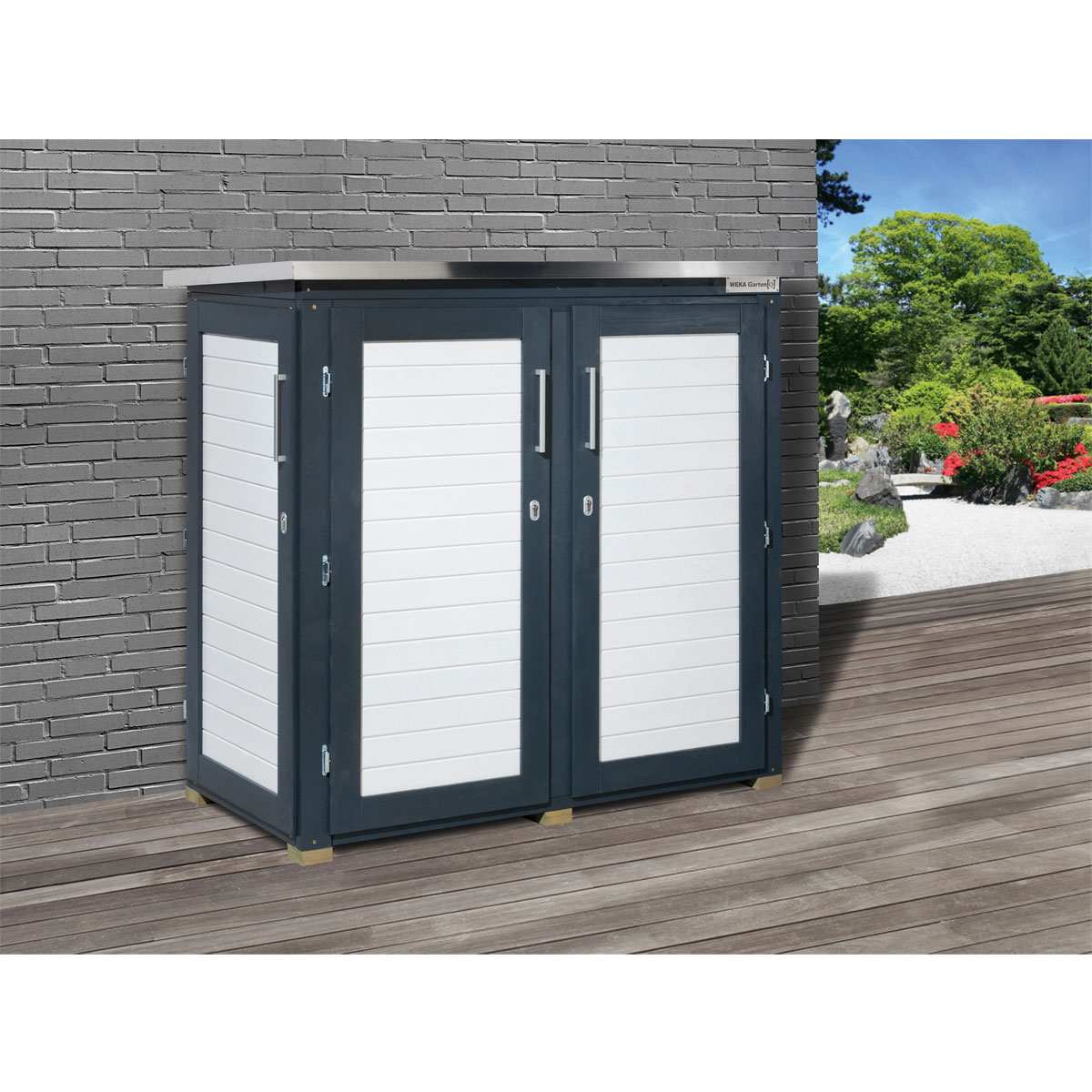 Weka Gartentruhe Q anthrazit 160 x 80 cm Bild 1