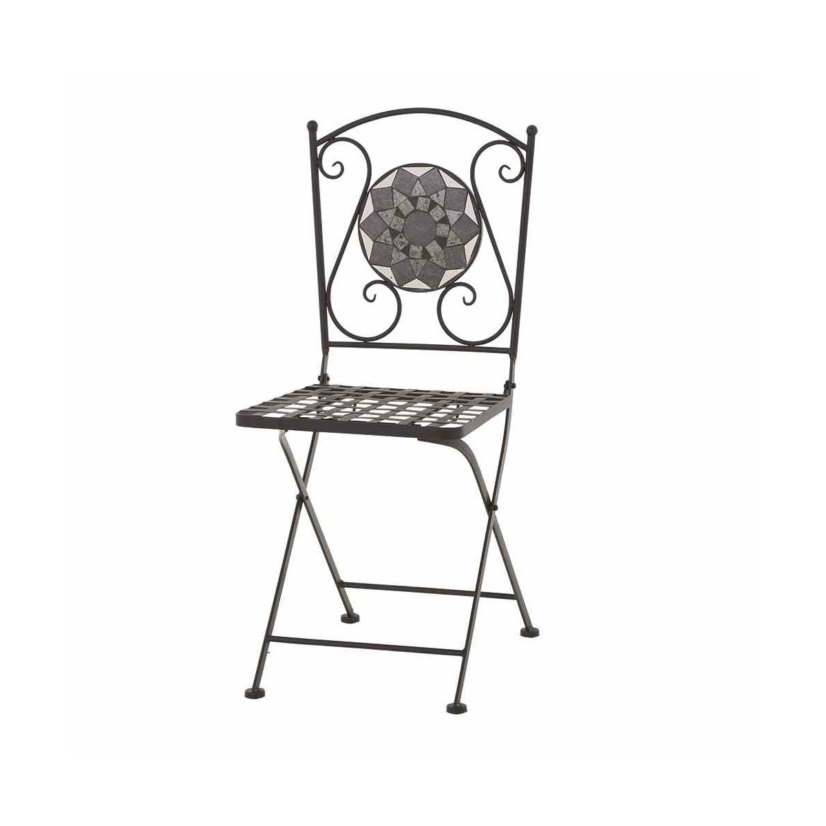 Siena Garden Klappsessel Como Stahl matt schwarz Bild 1