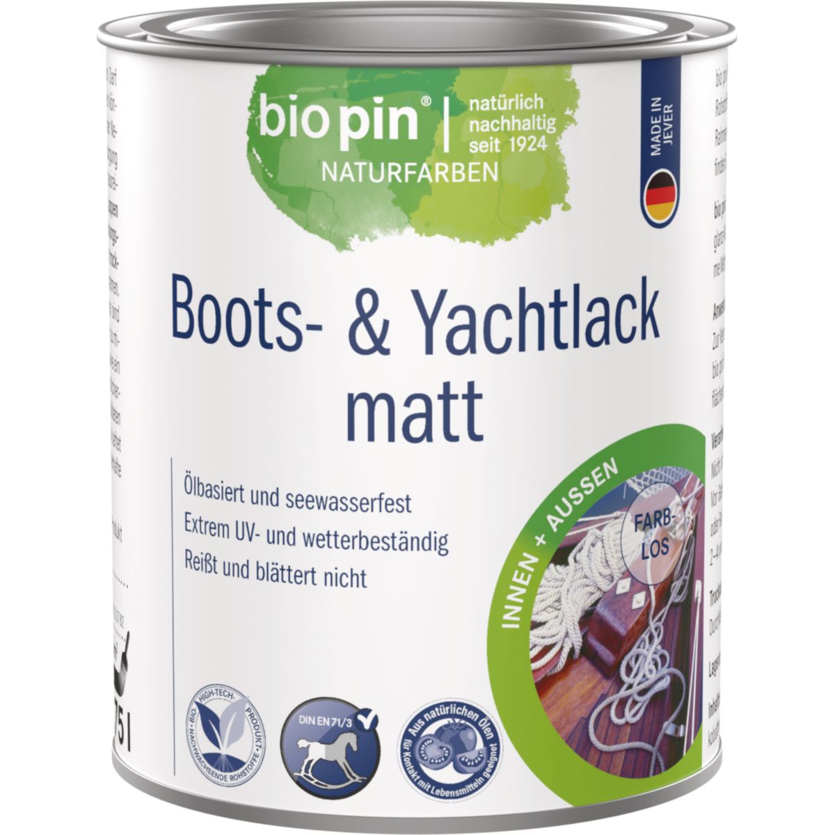 Biopin Boots- & Yachtlack matt  0,750 l
