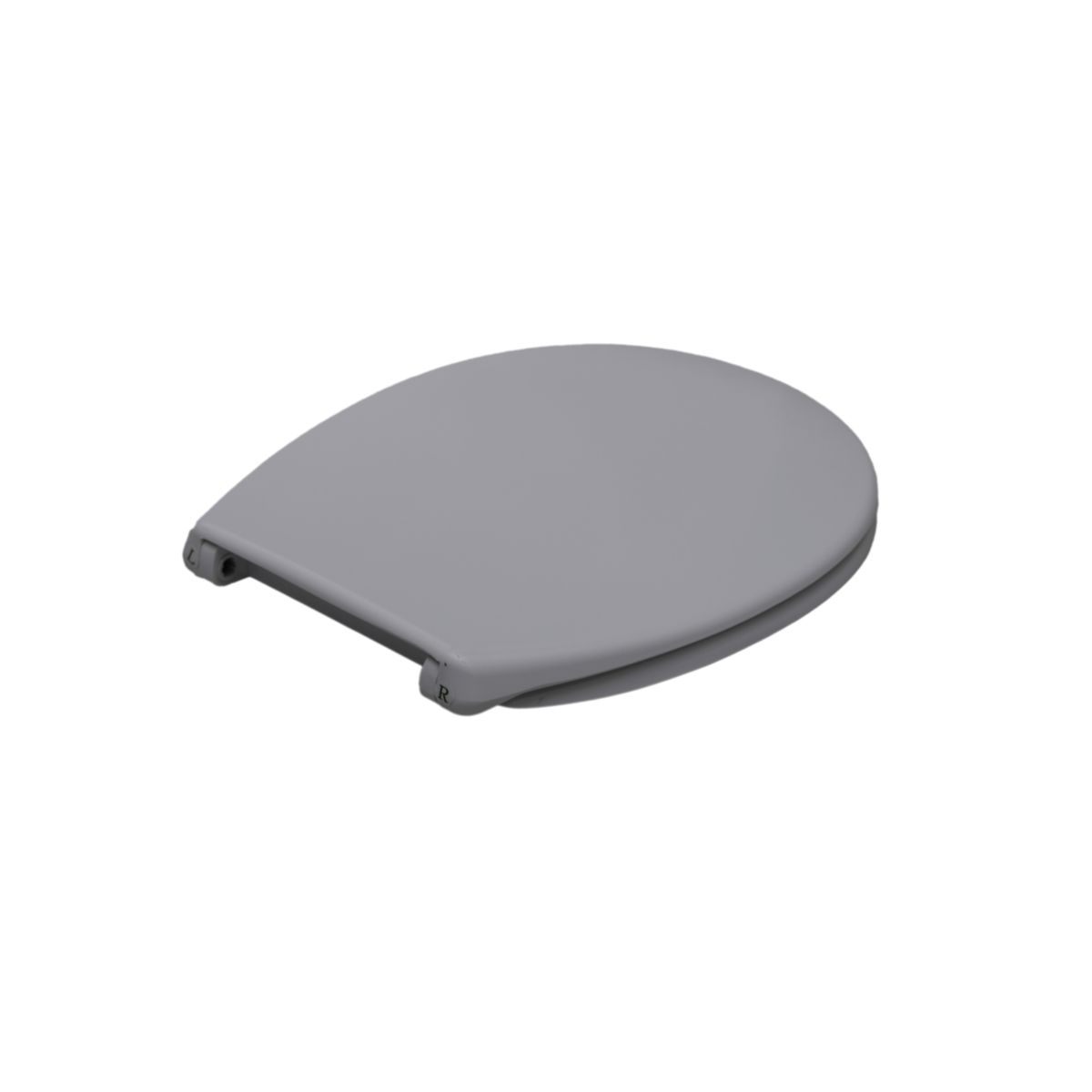 sanicomfort WC-Sitz, Duroplast, mit Absenkautomatik, Toilettensitz passend für alle handelsüblichen WC-Becken (manhattengrau)