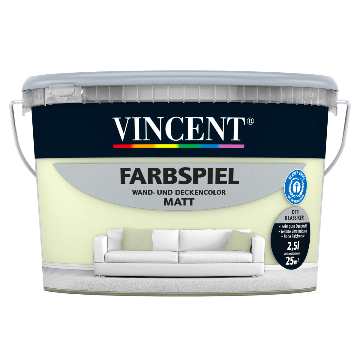 Vincent Farbspiel Kerbel matt 2,5 L
