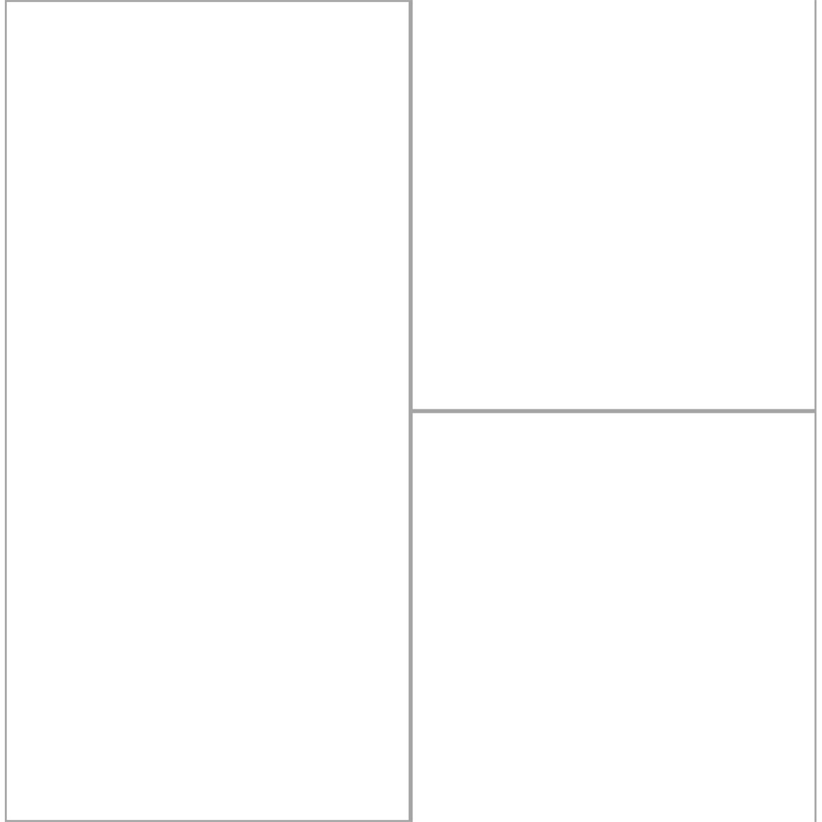 Laminat XL Fliese Hochglanz weiss 810 x 400 x 8 mm