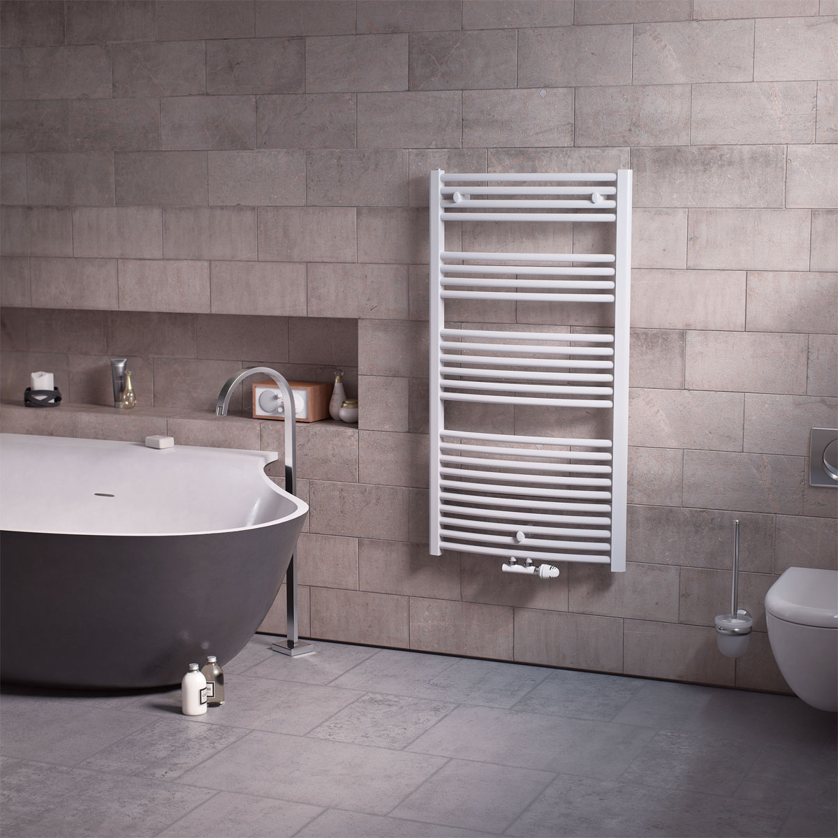Ximax  Badheizkörper Alpha-C 1121 x 600 mm 613 Watt Mittenanschluss Weiß