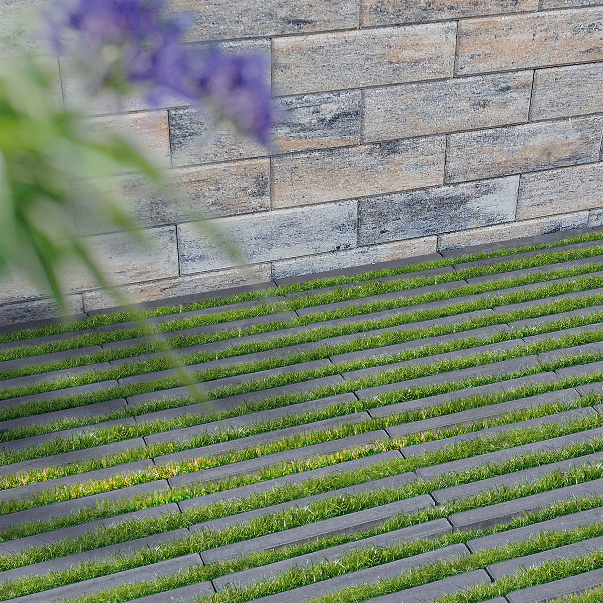 Diephaus  Pflaster Lawn Eco anthrazit 40 x 20 x 8 cm