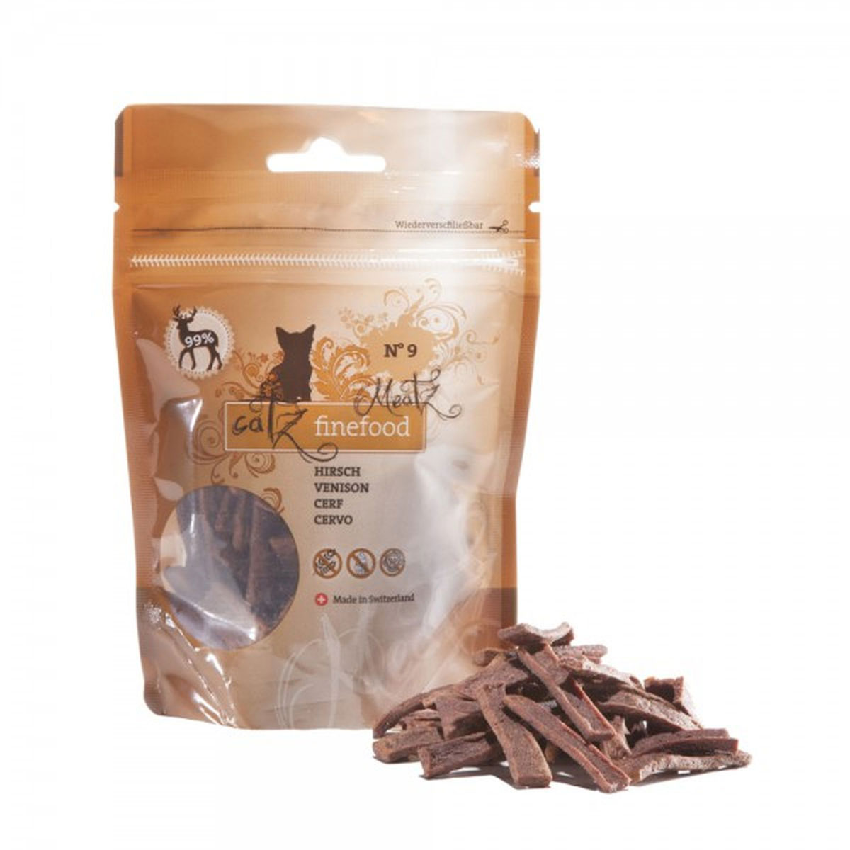 Catz finefood Snack Meatz No.09 45gHirsch