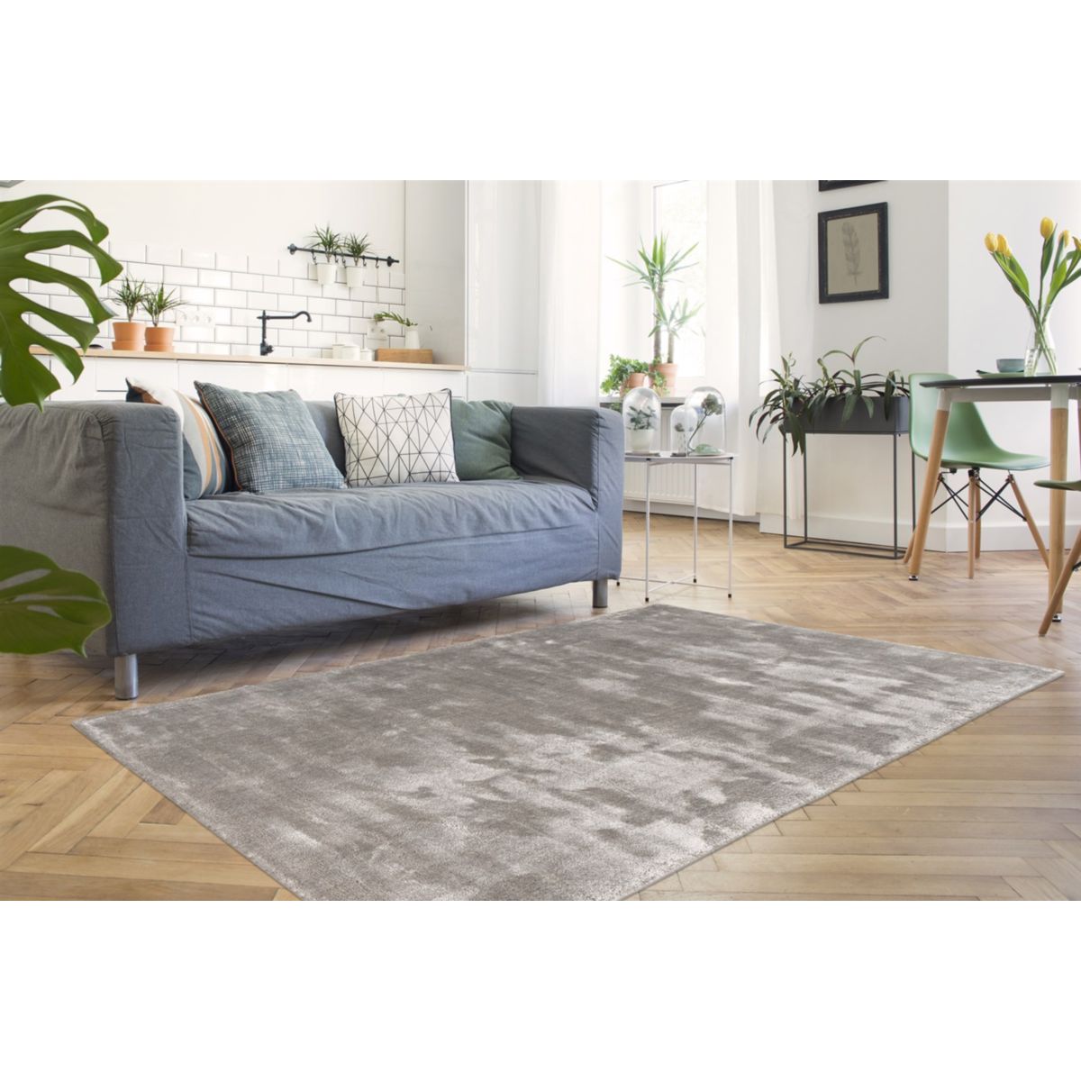 Village 125 Silber 80cm x 150cm Bild 3