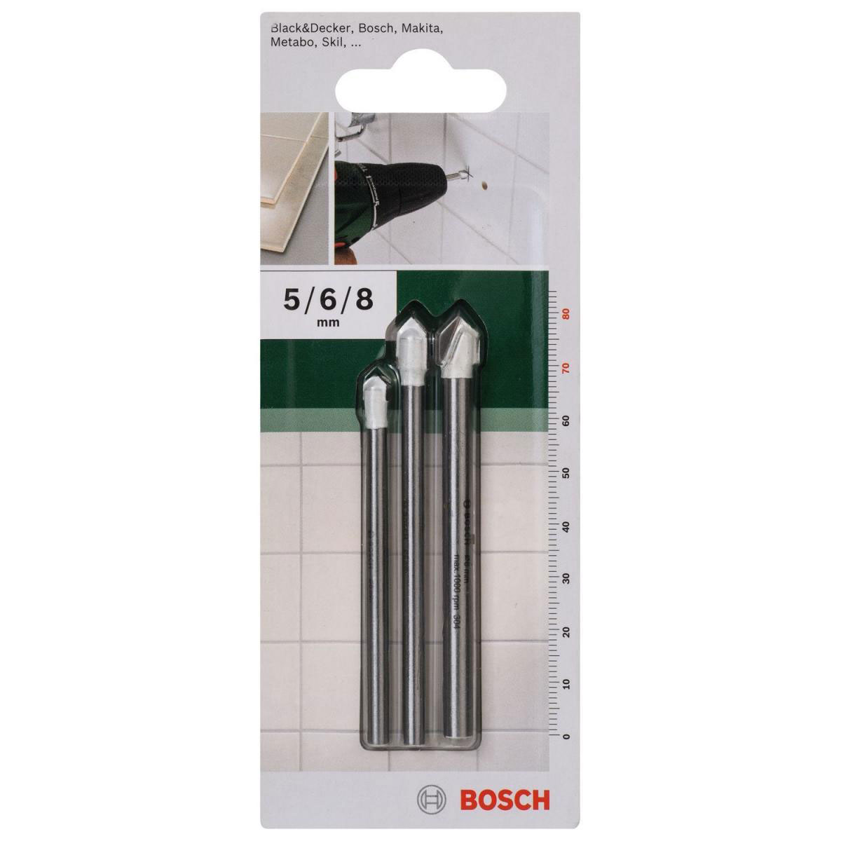 Bosch  Fliesenbohrer-Set 3-teilig Bild 2