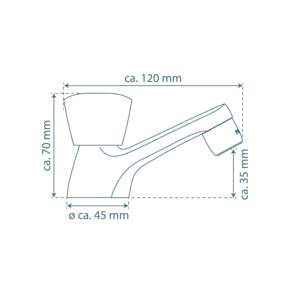 Schütte  Kaltwasser-Standventil „Carneo“ chrom 1/2" Bild 4