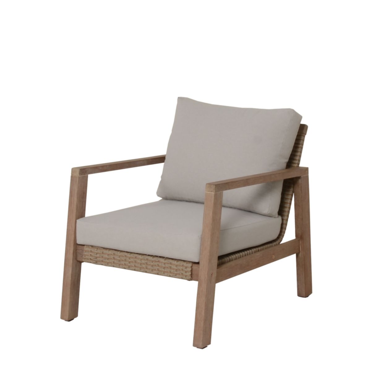 Garden Pleasure Lounge-Set SAN MATEO, 4-teilig, Eukalyptus,Geflecht,Polyester100% Bild 11