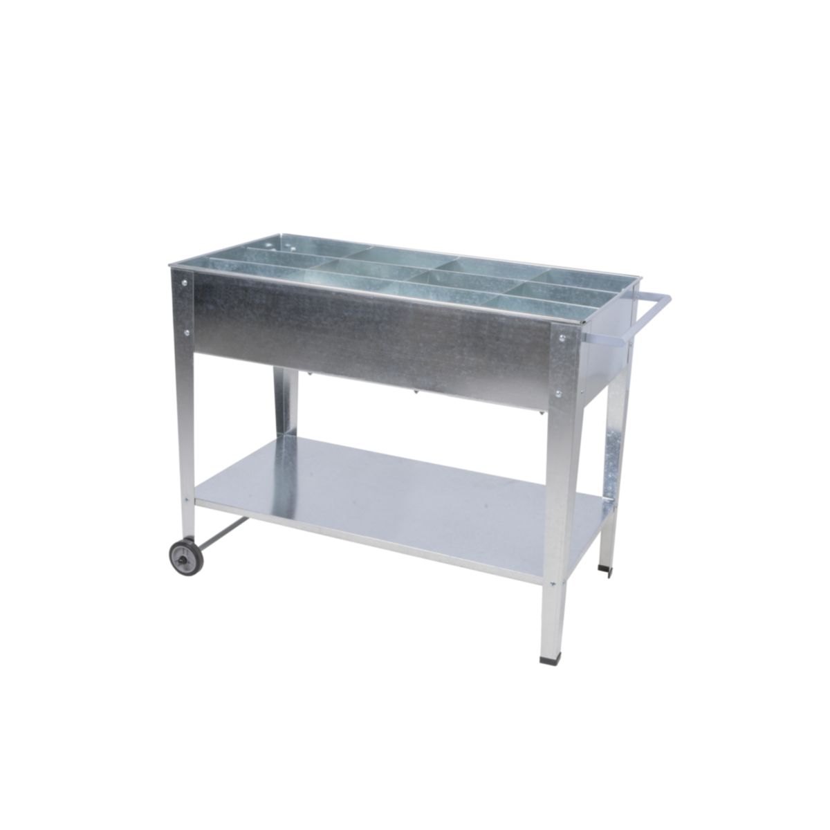 Garden Pleasure Mobiles Hochbeet MARIEGOLD Stahl verzinkter, mit 12 Einsätzen