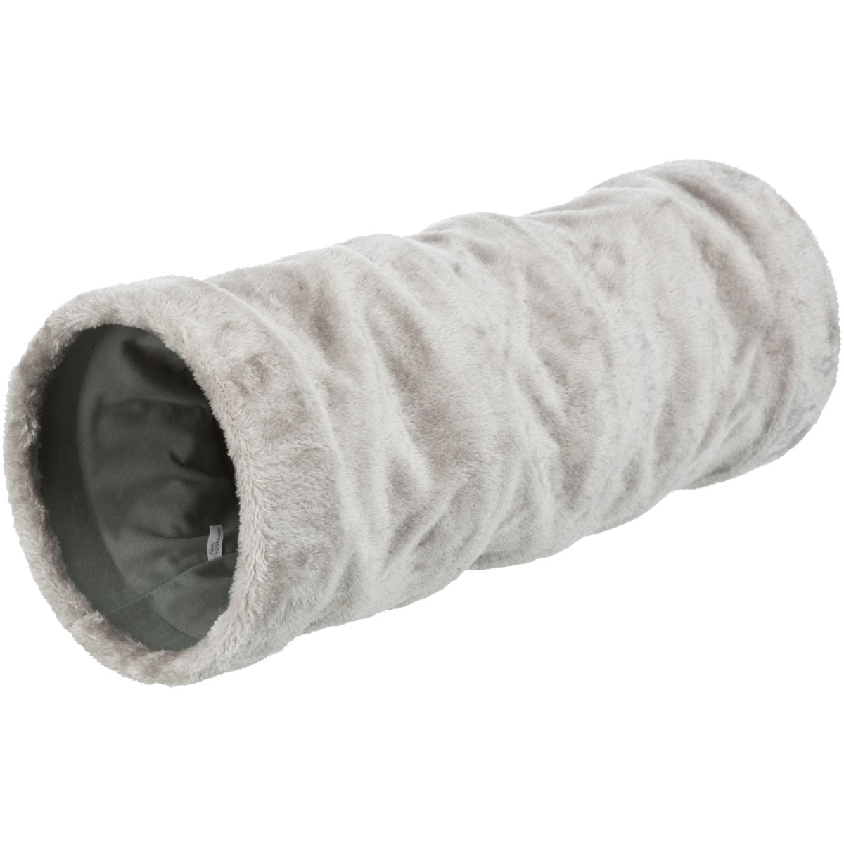 Trixie Cat Spieltunnel 22 x 60 cm grau Plüsch